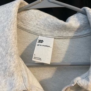 All in motion- size large- light Heather grey pullover